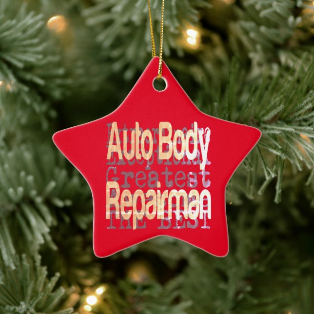 Adorno De Cerámica Reparador automático de cuerpo Extraordinaire (Árbol)