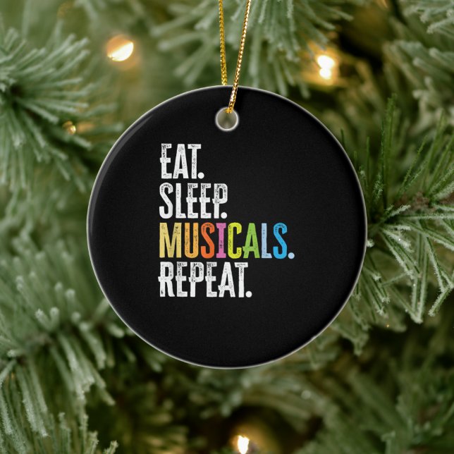 Adorno De Cerámica Repetir el sueño de los musicales (Árbol)