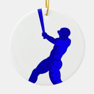 Adorno De Cerámica Reproductor azul