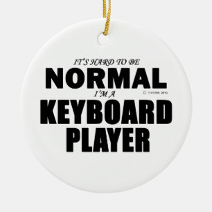Adorno De Cerámica Reproductor de teclado normal