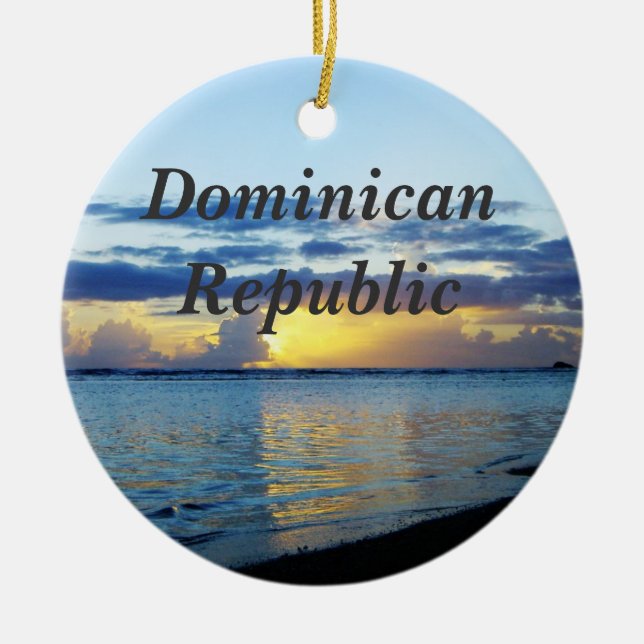 Adorno De Cerámica República Dominicana (Frente)