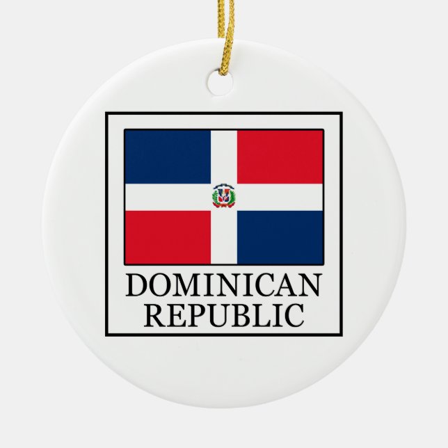 Adorno De Cerámica República Dominicana (Frente)