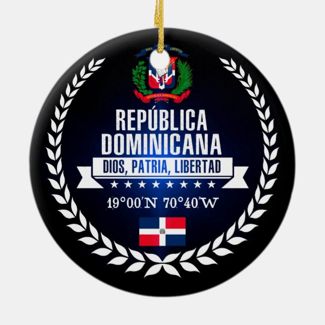 Adorno De Cerámica República Dominicana (Atrás)