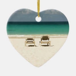 Adorno De Cerámica República Dominicana de la playa tropical