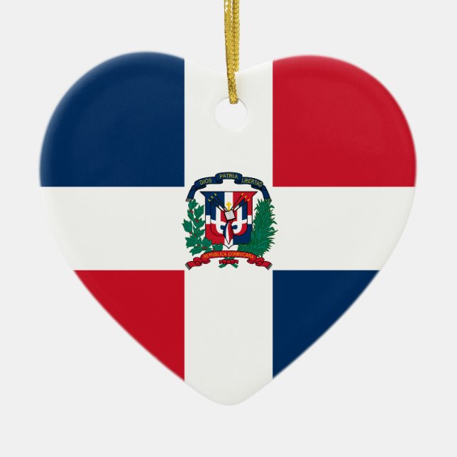 Adorno De Cerámica República Dominicana, Dinamarca (Frente)
