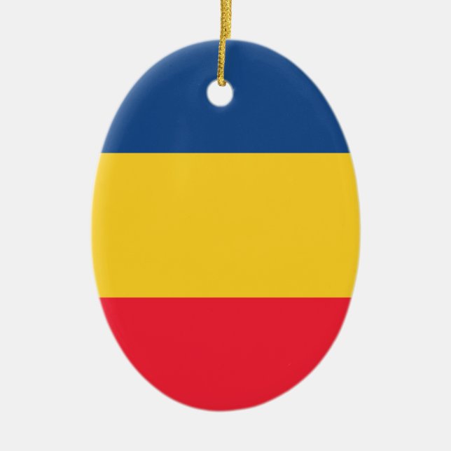 Adorno De Cerámica República eo Tchad (Frente)