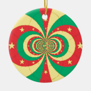 Adorno De Cerámica République du Cameroun, estrella de cinco puntas