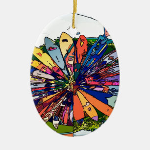 Adorno De Cerámica Resaca para arriba en Maui