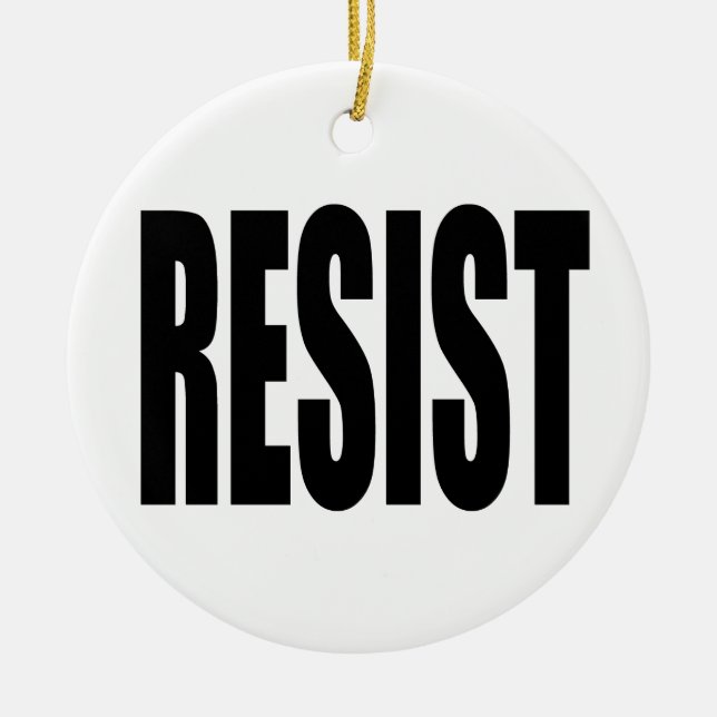 ADORNO DE CERÁMICA RESISTIR (Frente)