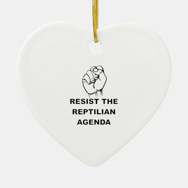 Adorno De Cerámica Resistir la agenda republicana (Frente)
