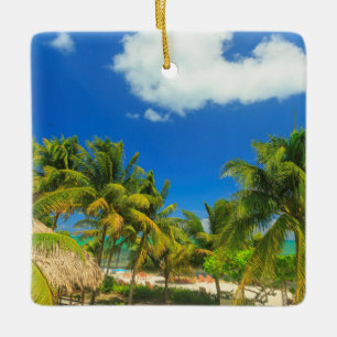 Adorno De Cerámica Resort de playa tropical, Belice