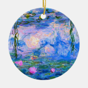 Adorno De Cerámica Restauración de Lilies Claude Monet
