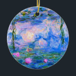 Adorno De Cerámica Restauración de Water Lilies Claude Monet<br><div class="desc">Restauración de Water Lilies Claude Monet</div>