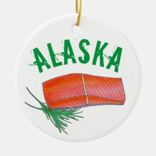 Adorno De Cerámica Restaurante de marisco Alaksan Salmon Fishmonger C