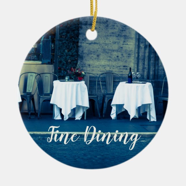 Adorno De Cerámica Restaurante gastronómico de calidad para los amant (Frente)