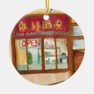 Adorno De Cerámica Restaurante Pike Place Ornament (Seattle, WA)