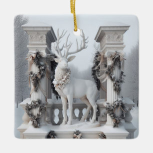 Adorno De Cerámica Resto de la Estatua Blanca