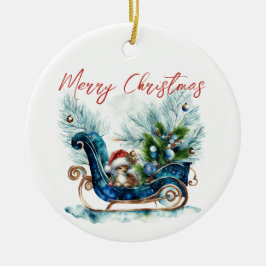 Adorno De Cerámica Resto del bebé azul