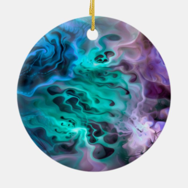 Adorno De Cerámica Resumen Apofisis Fractal I + su texto (Atrás)