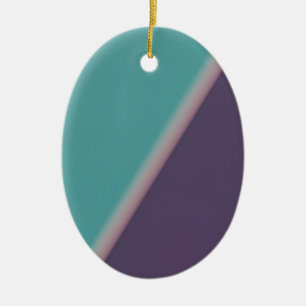 Adorno De Cerámica Resumen Art Turquoise Purple