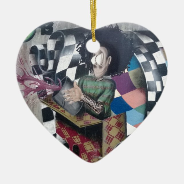 Adorno De Cerámica Resumen de arte de graffiti (Frente)