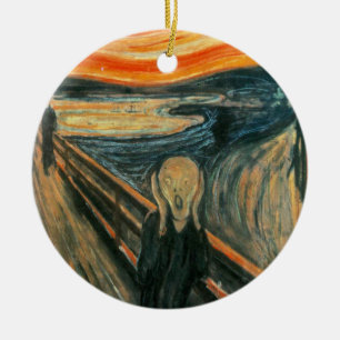 Adorno De Cerámica Resumen de Arte Moderno de Scream Munch