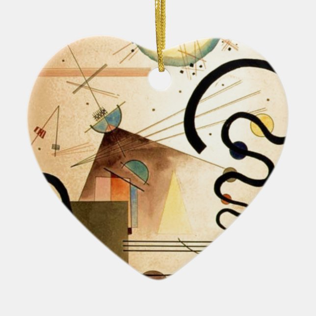 Adorno De Cerámica Resumen de Kandinsky (Frente)