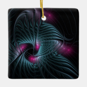 Adorno De Cerámica Resumen de la fantasía colorida fractal