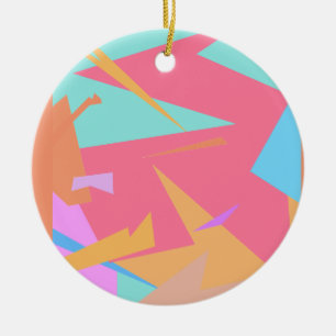 Adorno De Cerámica Resumen de los colores de las vibraciones positiva