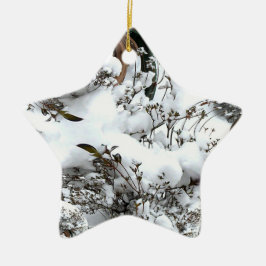 Adorno De Cerámica Resumen de nieve