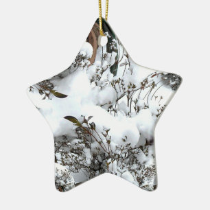 Adorno De Cerámica Resumen de nieve