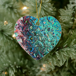 Adorno De Cerámica Resumen del gel azul líquido