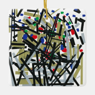 Adorno De Cerámica Resumen en cinta y letras 1