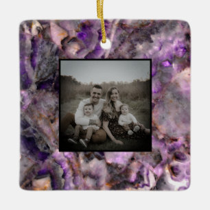 Adorno De Cerámica Resumen púrpura Ametist Quartz, granito púrpura