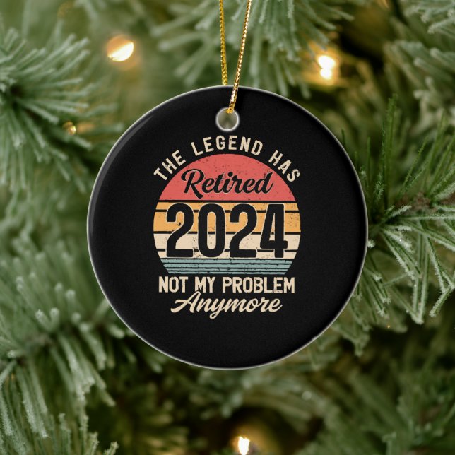 Adorno De Cerámica Retirado 2024 Ya No Es Mi Problema (Árbol)