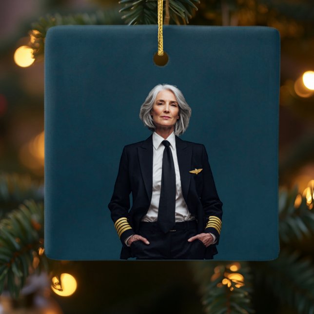 Adorno De Cerámica Retirement Pilot Airplane Nato Letter Custom Photo (Subido por el creador)