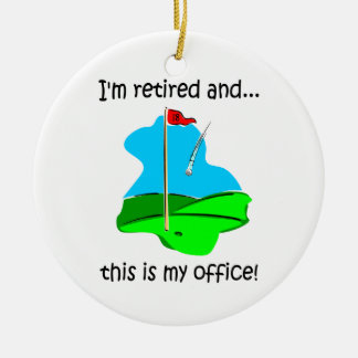 Adorno De Cerámica Retiro del humor del golf