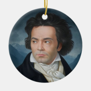 Adorno De Cerámica Retrato clásico de Beethoven