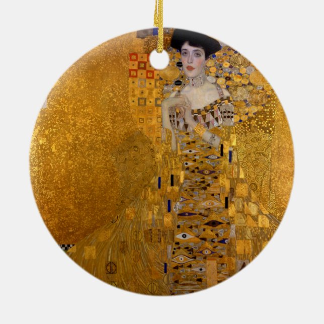 Adorno De Cerámica Retrato de Adela Bloch-Bauer de Gustavo Klimt 1907 (Atrás)
