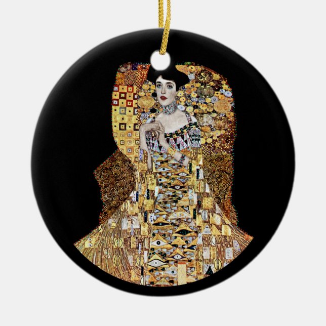 Adorno De Cerámica Retrato de Adele Bloch-Bauer de Klimt (Frente)