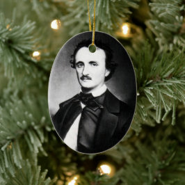 Adorno De Cerámica Retrato de Edgar Allan Poe |