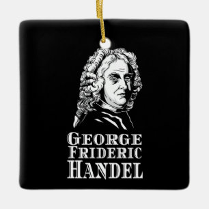 Adorno De Cerámica Retrato de George Frideric Handel