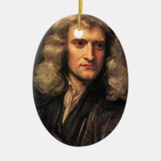 Adorno De Cerámica Retrato de Isaac Newton (1642-1727)