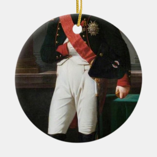Adorno De Cerámica Retrato De Napoleón Bonaparte 1809 (Frente)