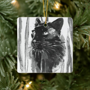 Adorno De Cerámica Retrato de pantera