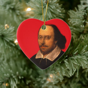 Adorno De Cerámica Retrato de Shakespeare