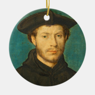 Adorno De Cerámica Retrato de un hombre, C. 1536 - 40 (aceite en la