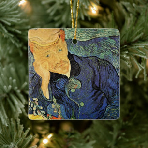 Adorno De Cerámica Retrato del doctor Gachet de Vincent van Gogh