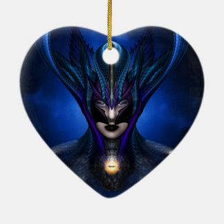 Adorno De Cerámica Retrato RB azul de la sombra de Taidushan Sai
