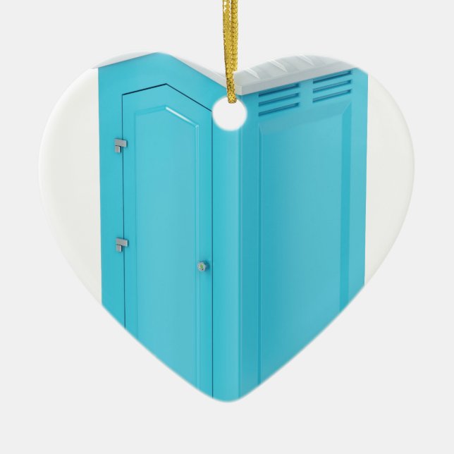 Adorno De Cerámica Retrete químico portátil (Frente)